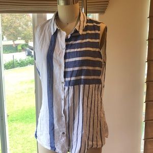 Zara basics stripe shirt